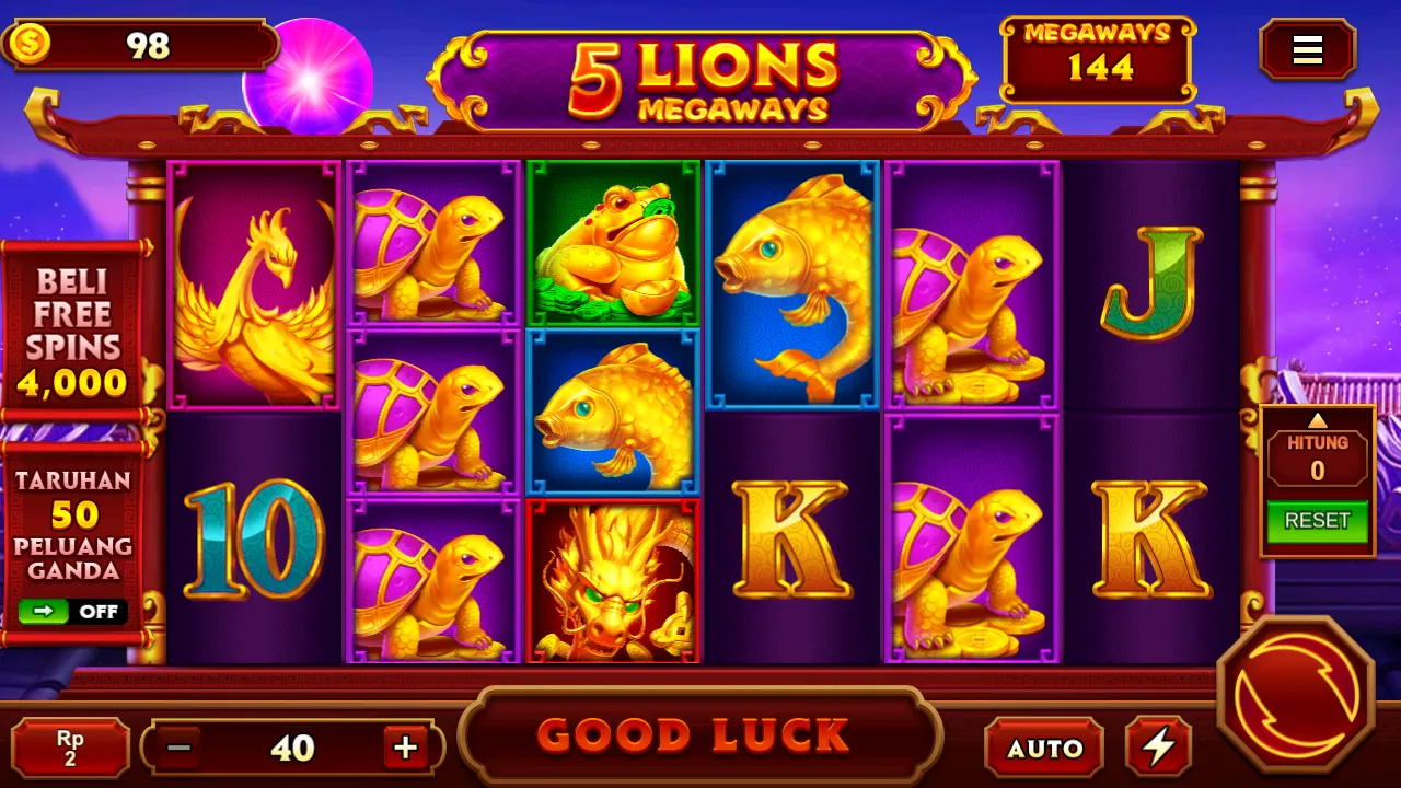 5 Lions Slot Jackpot